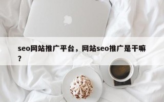 seo网站推广平台，网站seo推广是干嘛？