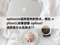option3x组网架构的特点，相比 option3,如果部署 option7 组网有什么优缺点?？