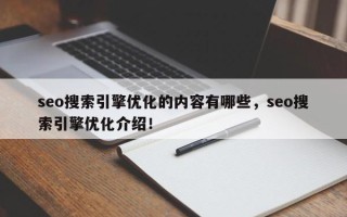 seo搜索引擎优化的内容有哪些，seo搜索引擎优化介绍！
