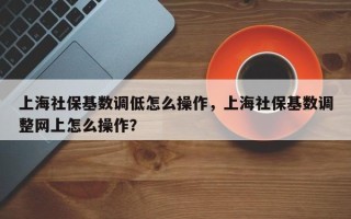 上海社保基数调低怎么操作，上海社保基数调整网上怎么操作？