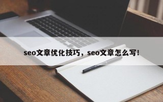seo文章优化技巧，seo文章怎么写！