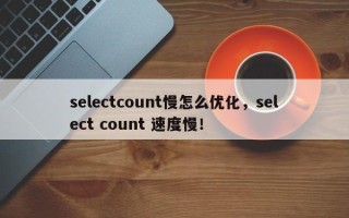 selectcount慢怎么优化，select count 速度慢！
