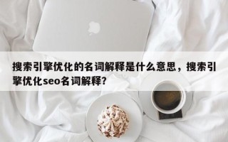 搜索引擎优化的名词解释是什么意思，搜索引擎优化seo名词解释？